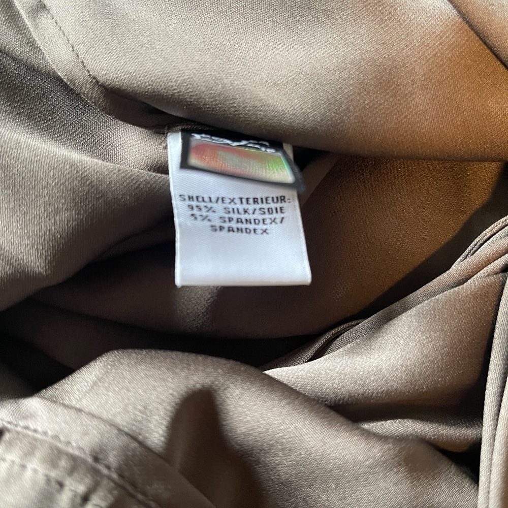 Diane Von Furstenberg Tan Silk Dress - Picture 7 of 8